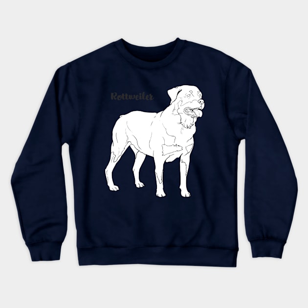 Rottweiler Crewneck Sweatshirt by eRDe